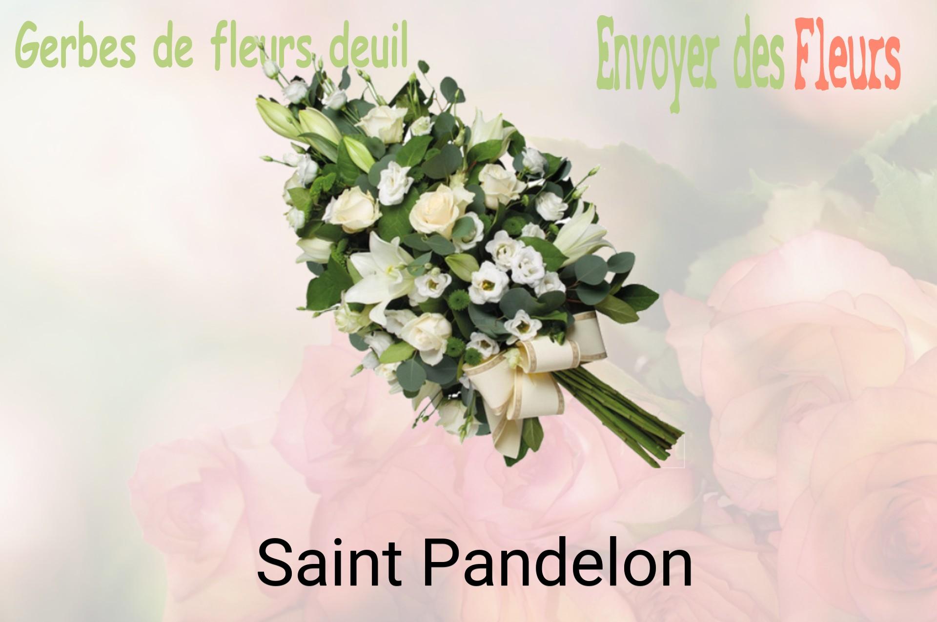 Gerbe de fleurs de deuil livrée à Saint-Pandelon
